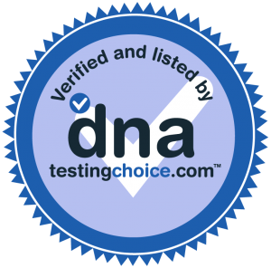Verified and listed by dna testing choice badge